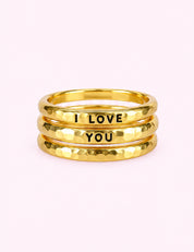 Ninety Nine Boutique super-pale pink accessory product photo: I Love You Engraved Ring (October 1, 2026)