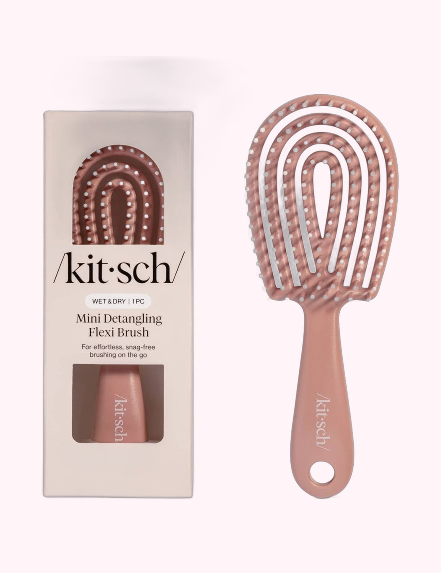 Ninety Nine Boutique super-pale pink accessory product photo: Mini Terracotta Detangling Flexi Brush (October 2, 2026)