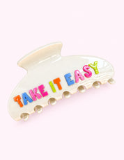 Ninety Nine Boutique super-pale pink accessory product photo: Multicolor Take It Easy Hair Clip (October 1, 2026)