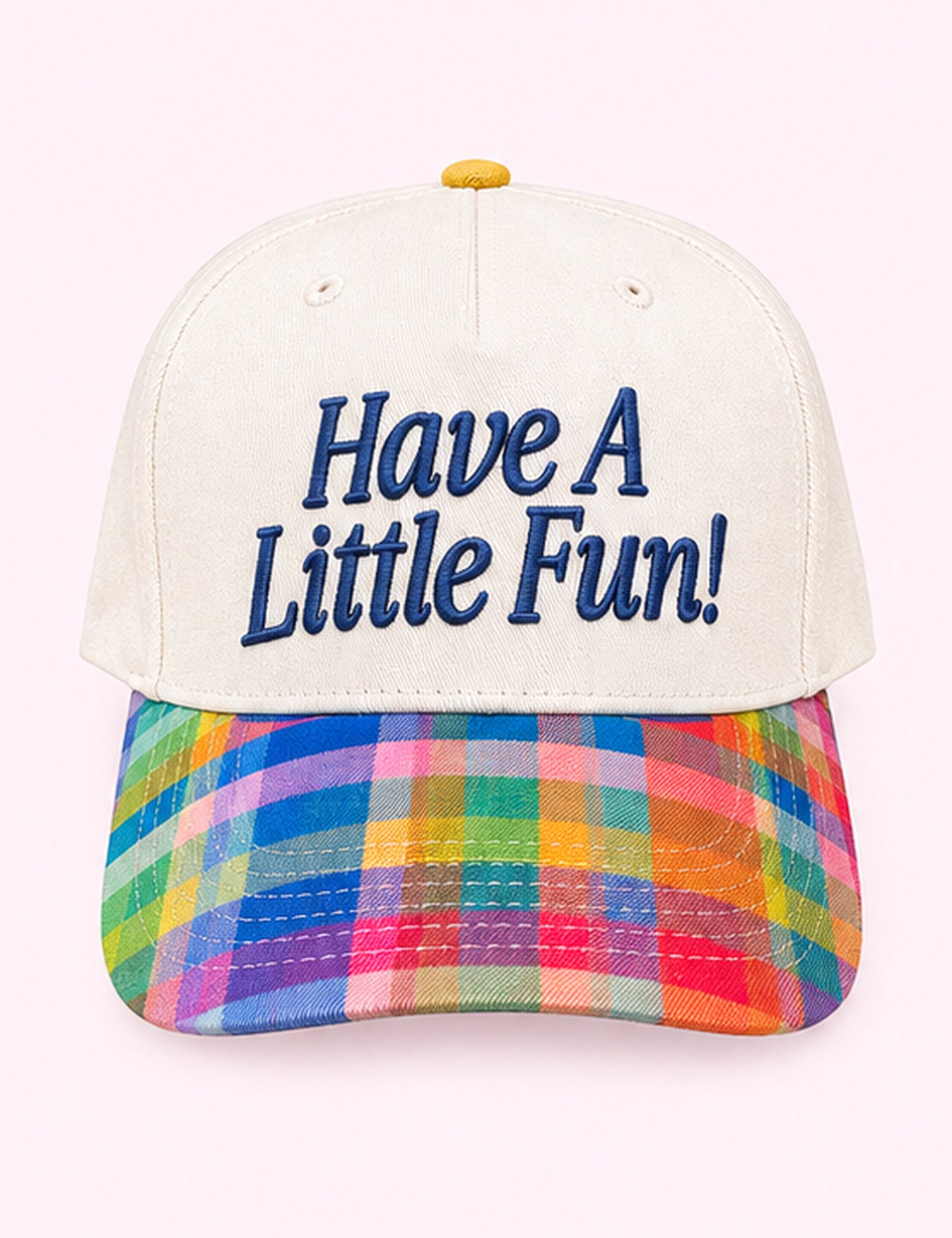 Ninety Nine Boutique super-pale pink accessory product photo: Have A Little Fun! Trucker Hat (October 1, 2026)