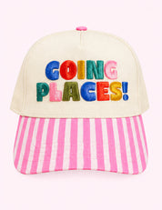 Ninety Nine Boutique super-pale pink accessory product photo: Going Places! Trucker Hat (October 1, 2026)