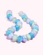 Ninety Nine Boutique super-pale pink accessory product photo: Blue Mixed Bead Necklace (October 2, 2026)