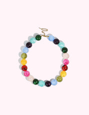 Ninety Nine Boutique super-pale pink accessory product photo: Multi Color Round Bead Necklace (October 2, 2026)
