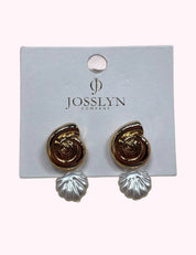 Ninety Nine Boutique super-pale pink accessory product photo: Conch Seashell Drop Earrings (October 2, 2026)