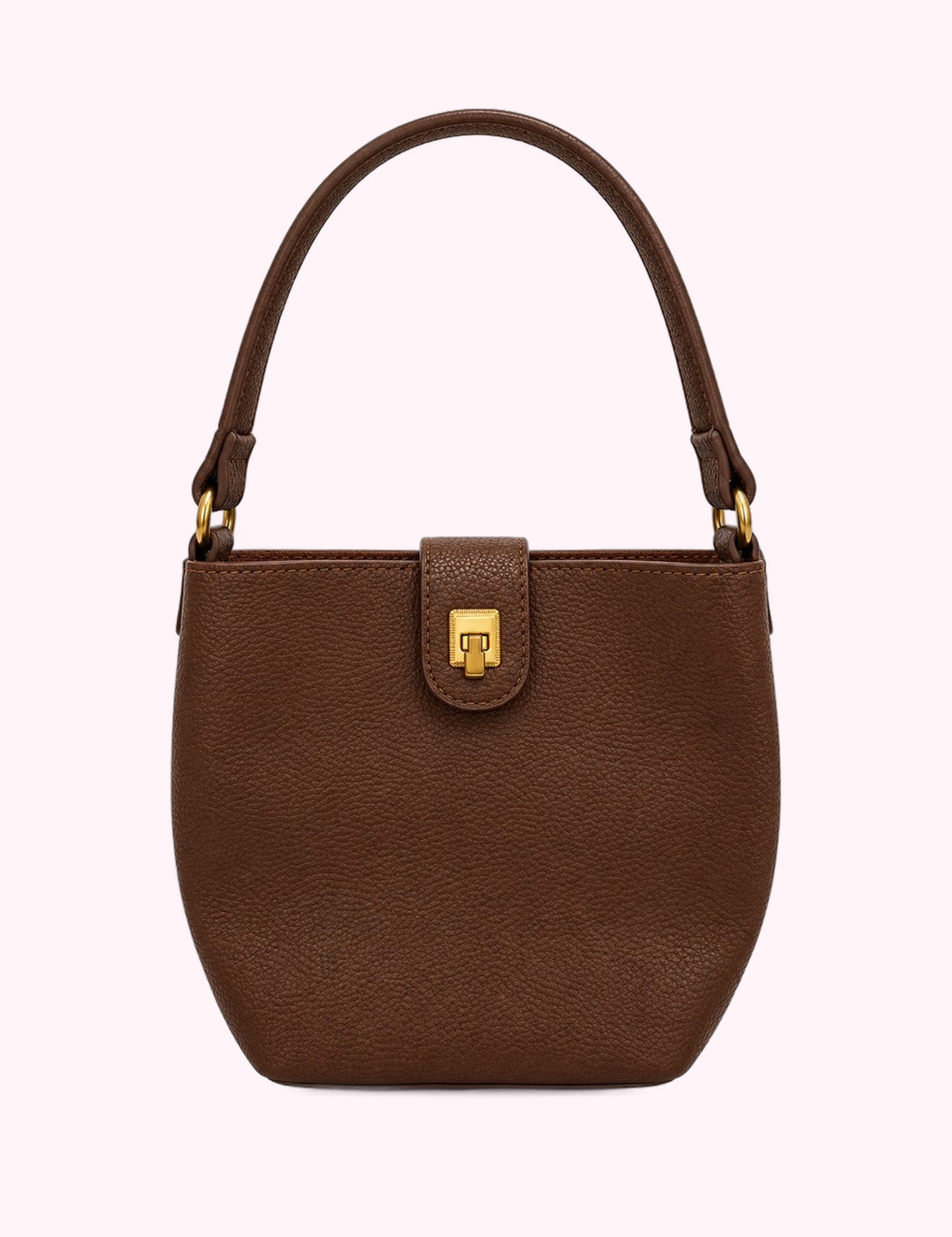 Ninety Nine Boutique super-pale pink accessory product photo: Brown Bucket Bag (October 2, 2026)