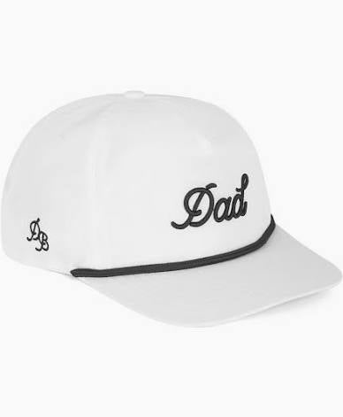White & Black  Dad Rope Hat