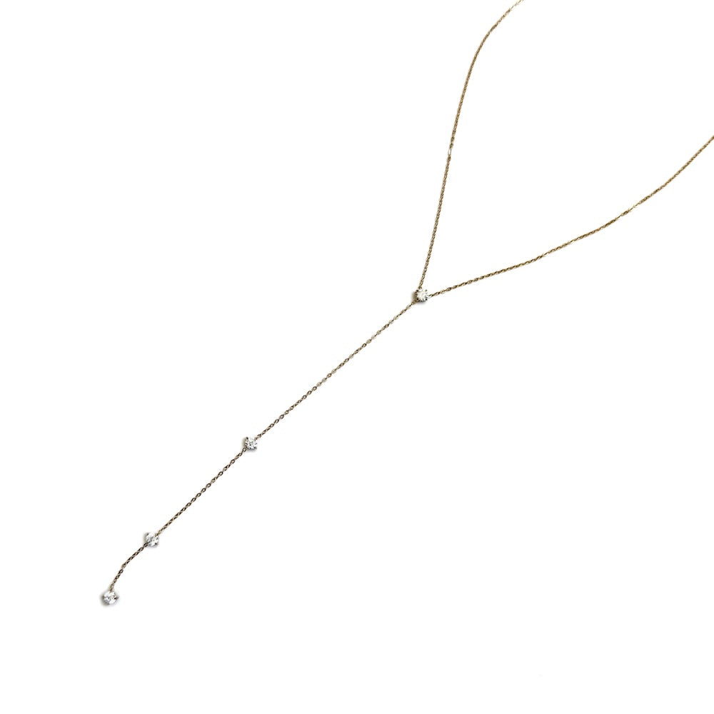 Gold Sparkle Y Necklace