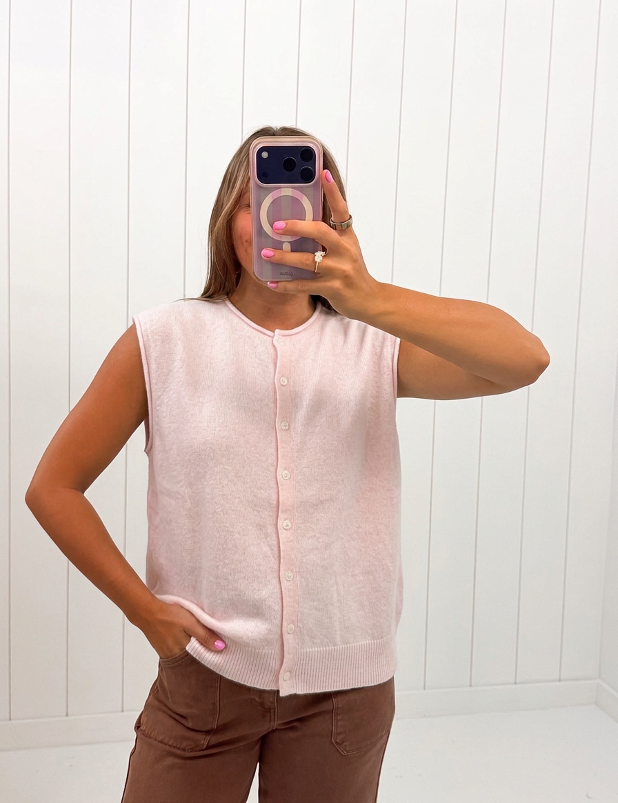 Pink Lightweight Cardigan