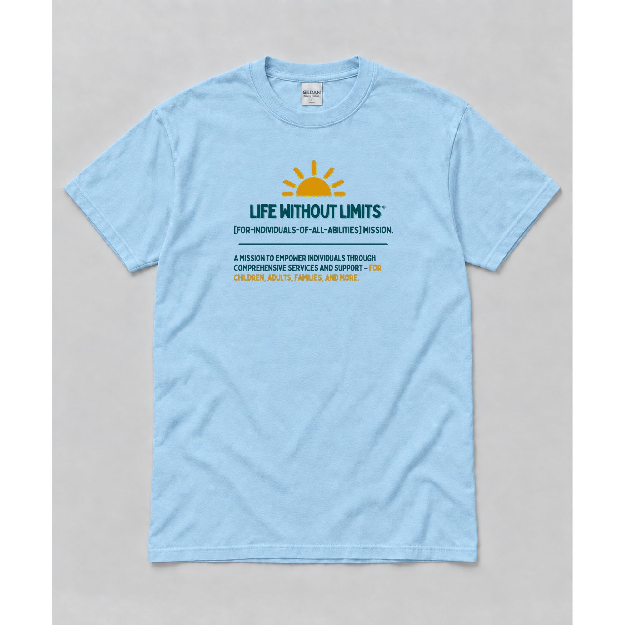 Short Sleeve Light Blue mockup