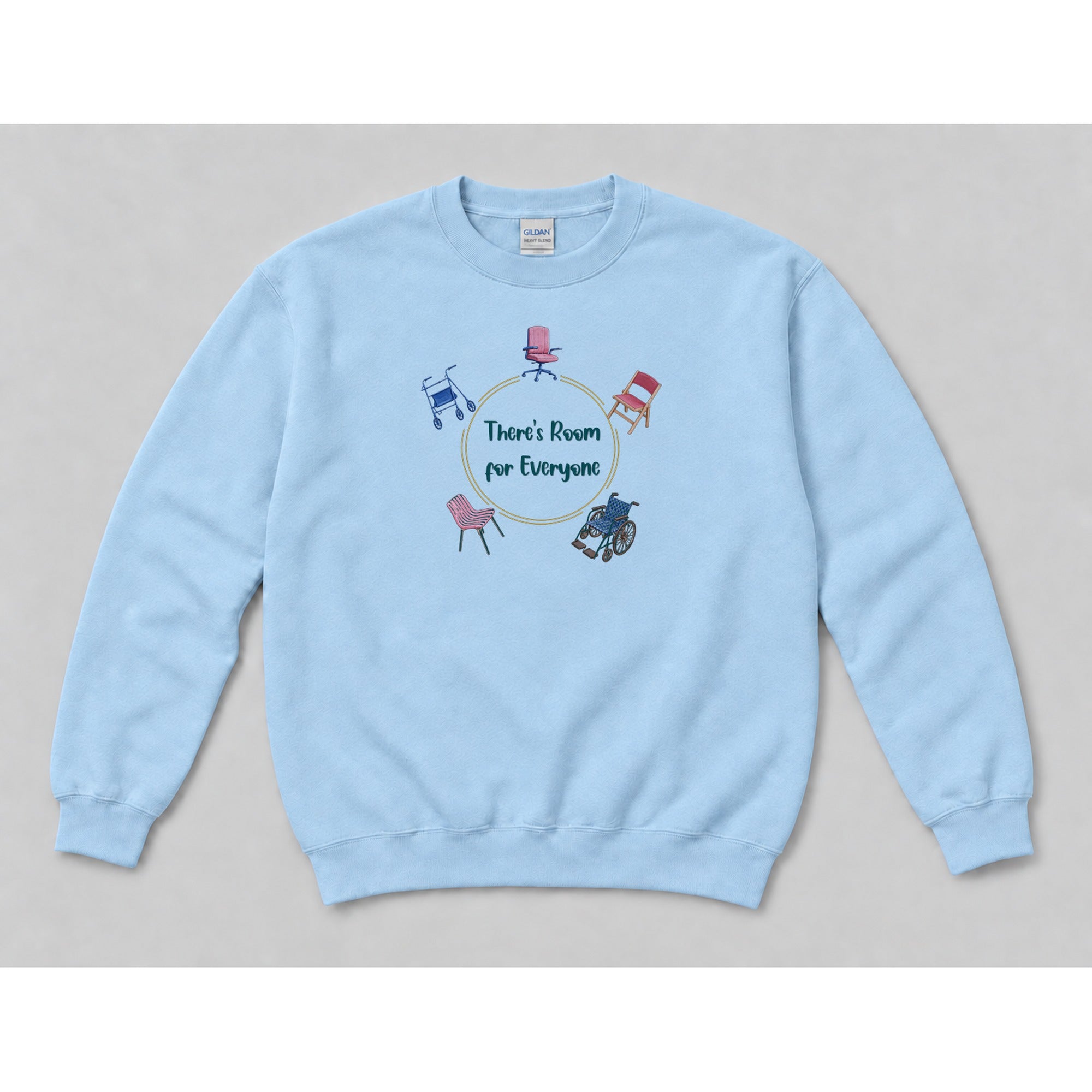 Crewneck Light Blue mockup