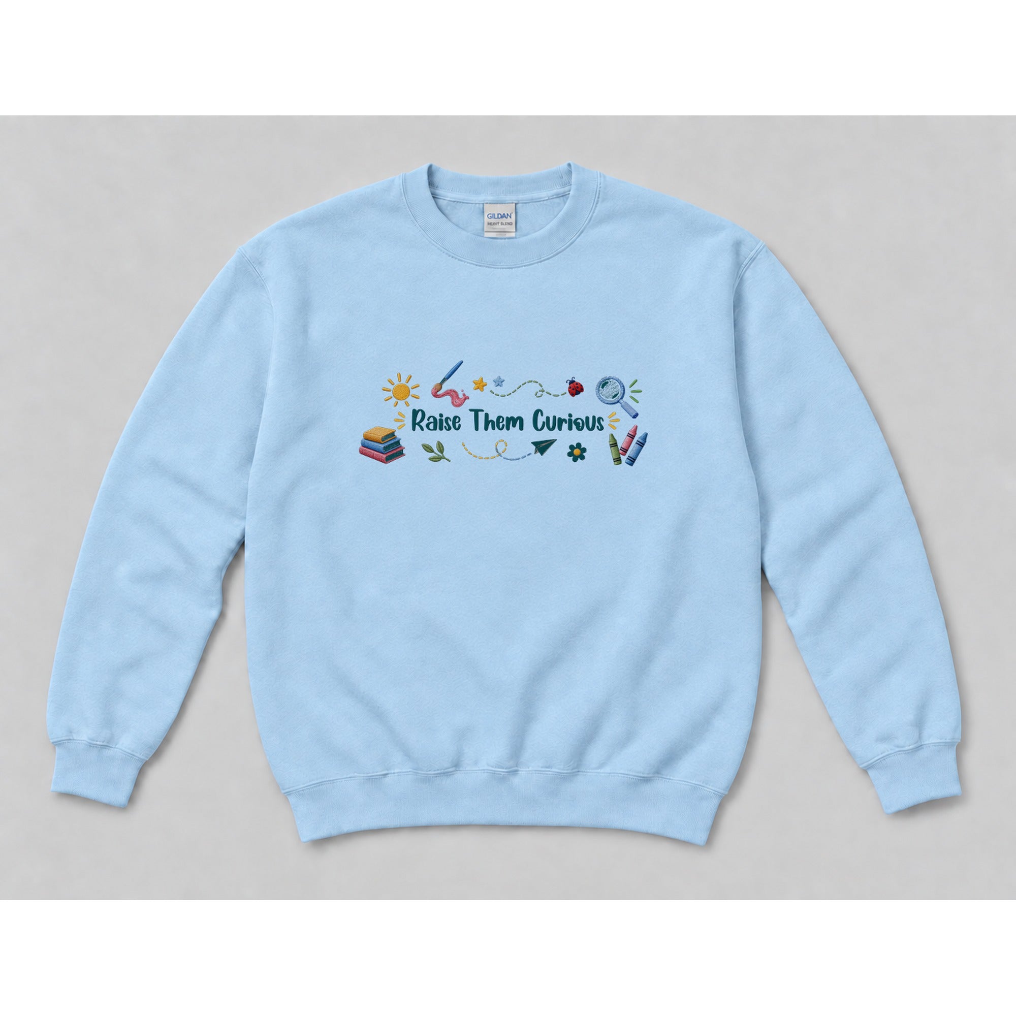 Crewneck Light Blue mockup