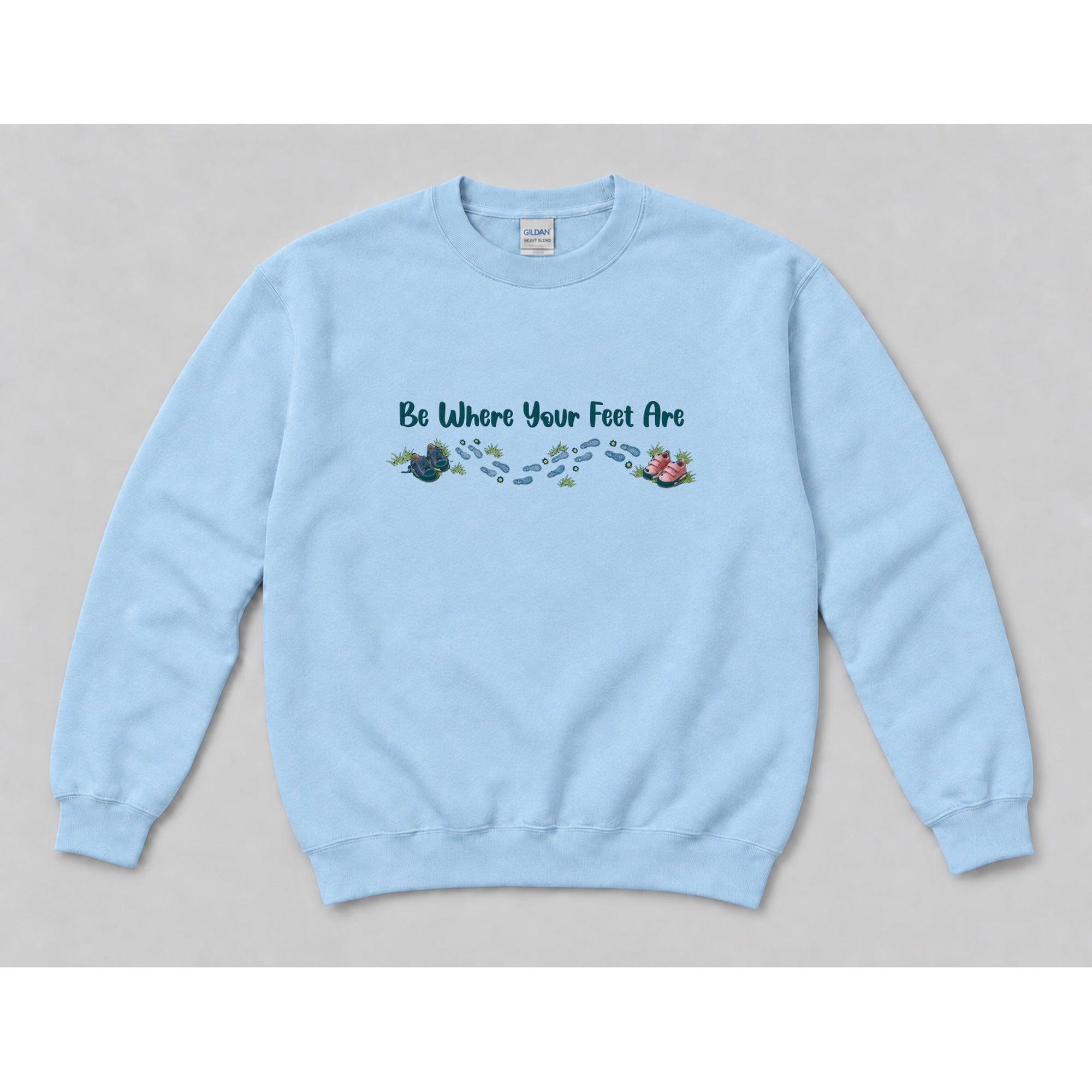 Crewneck Light Blue mockup