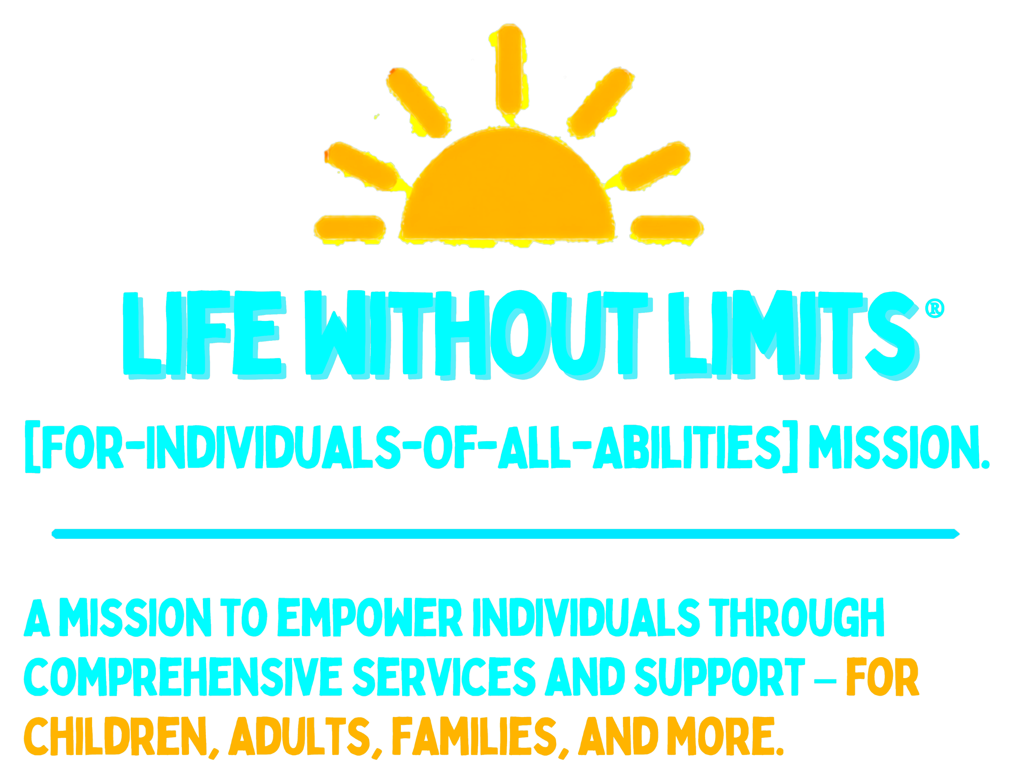 Print File 11x8.5 Back - UCP Huntsville | Life Without Limits Mission (Sun) (DTF Vinyl)