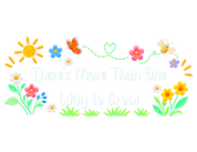 Print File 11x8.5 Back - UCP Huntsville | There's More Than One Way to Grow (Flowers) (DTF Vinyl)