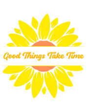 Print File 8.5x11 Back - UCP Huntsville | Good Things Take Time (Sunflower) (DTF Vinyl)