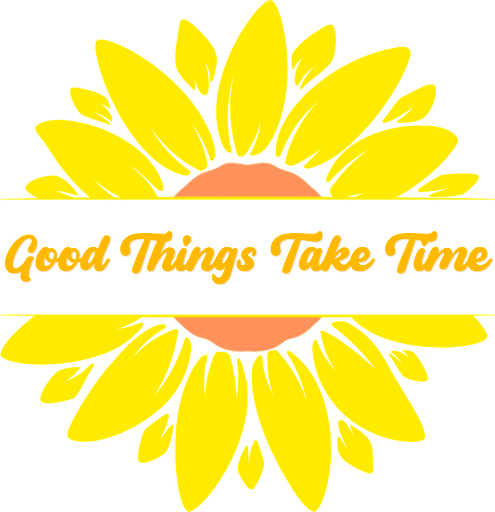 Print File Front Pocket 3.5in - UCP Huntsville | Good Things Take Time (Sunflower) (DTF Vinyl)