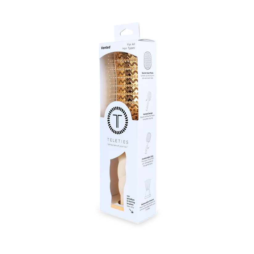 Vented Hair Brush - Tan