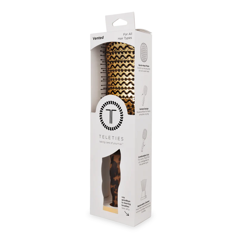 Vented Hair Brush - Tortoise