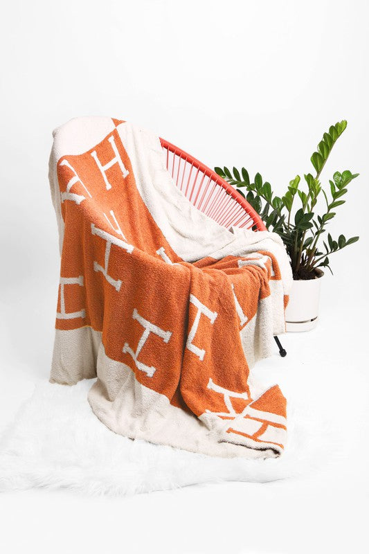 Orange H Blanket - RTS