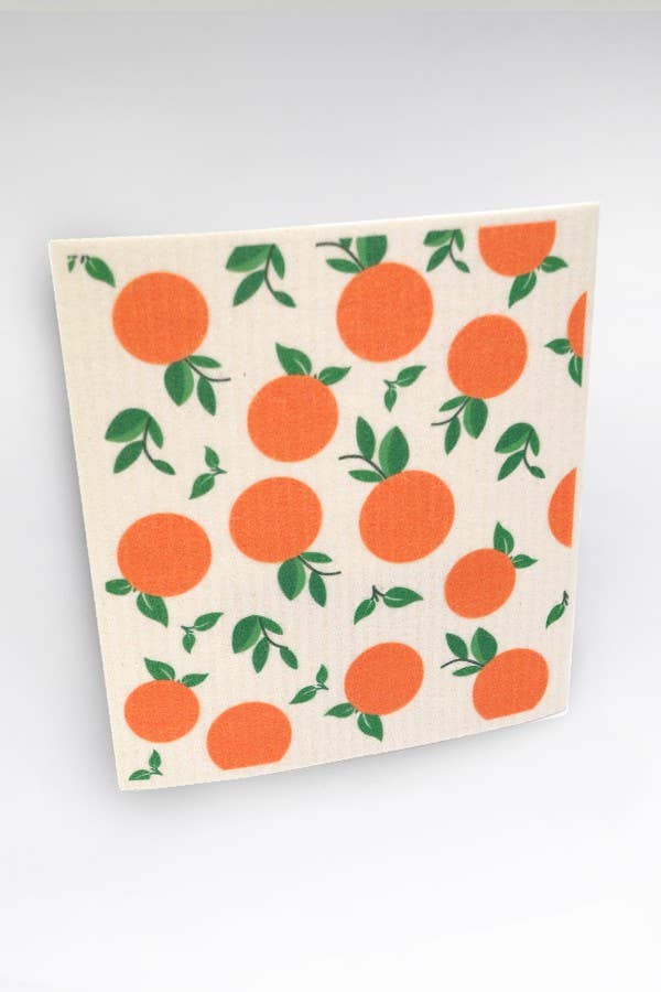 ECO FRIENDLY CELLULOSE NATURAL REUSABLE DISHCLOTH | 40KT200: Orange