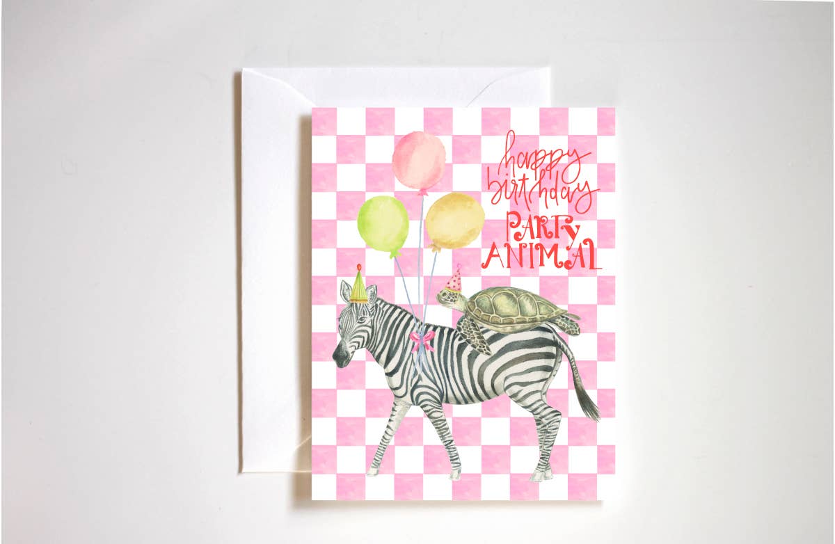 party animal birthday card