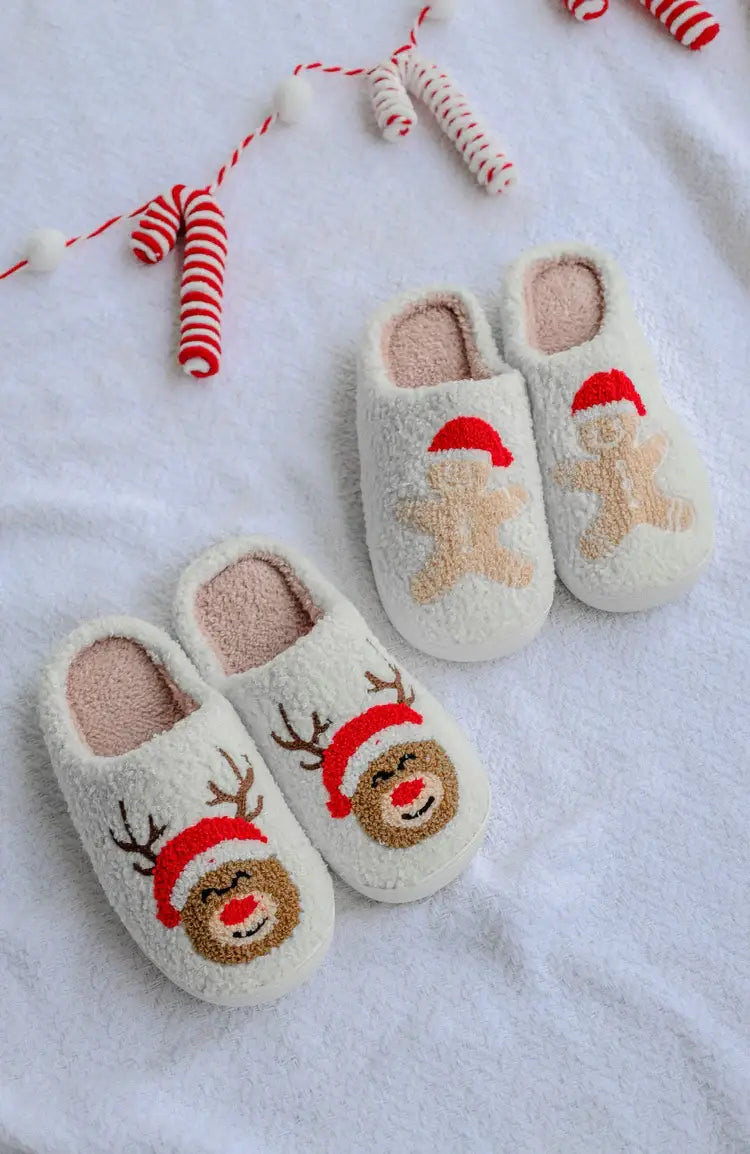 Gingerbread Slippers - RTS