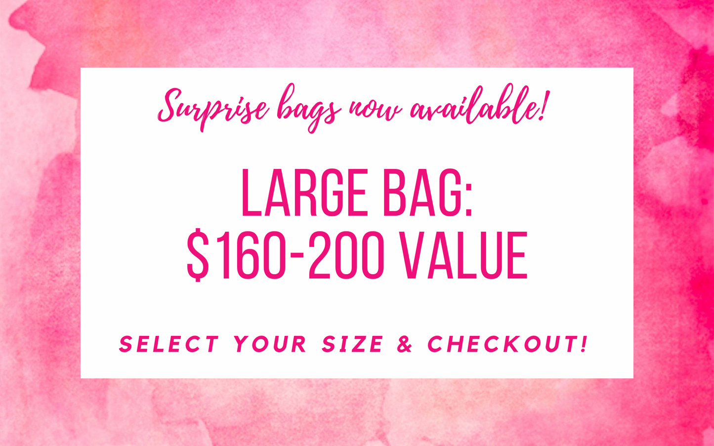 LARGE SURPRISE BAG